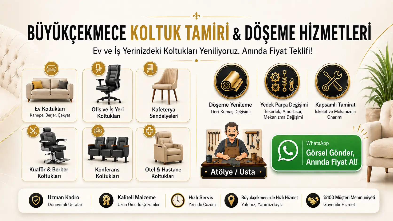 Alkent koltuk tamiri