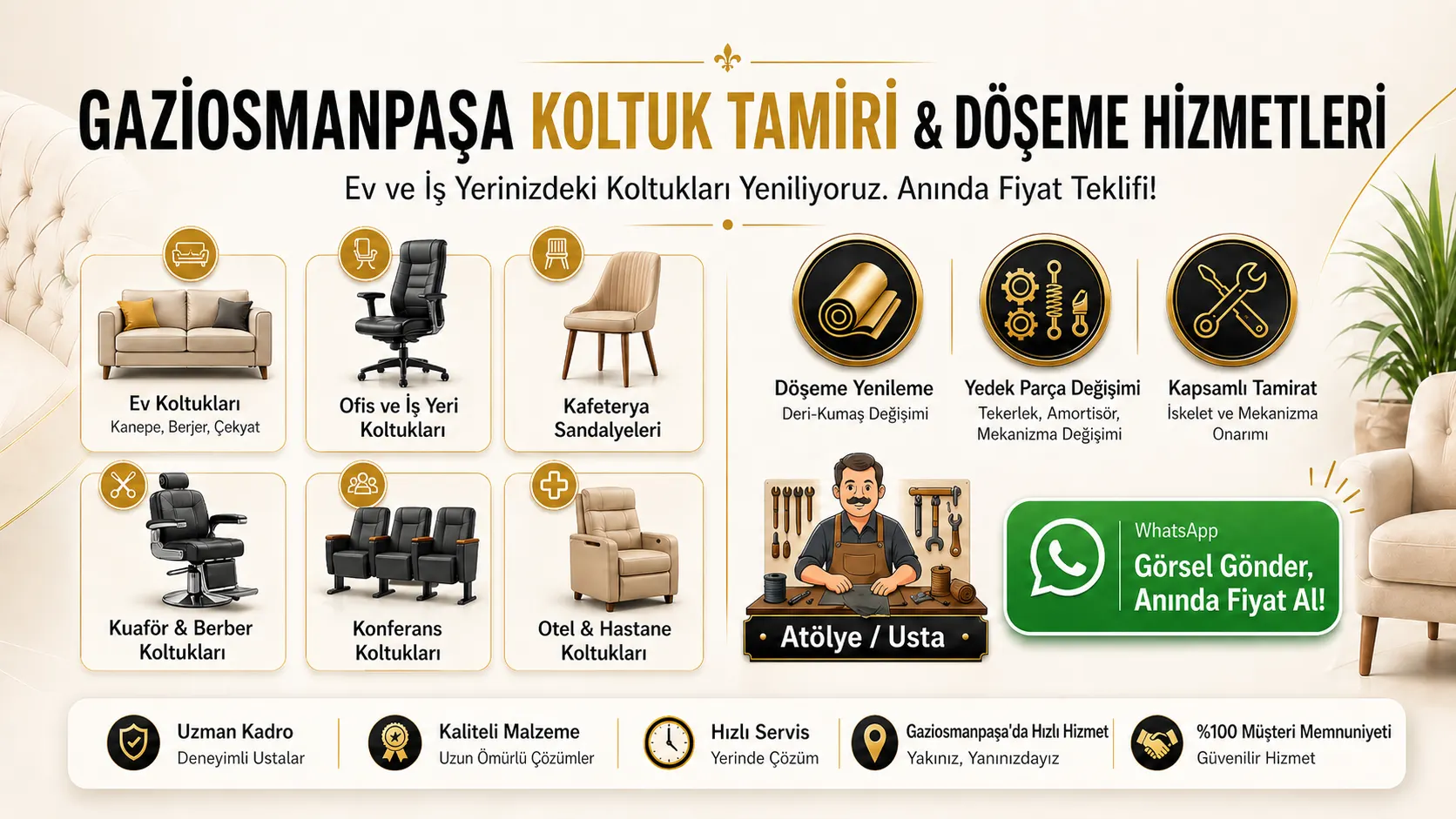 Sarıgöl koltuk tamiri