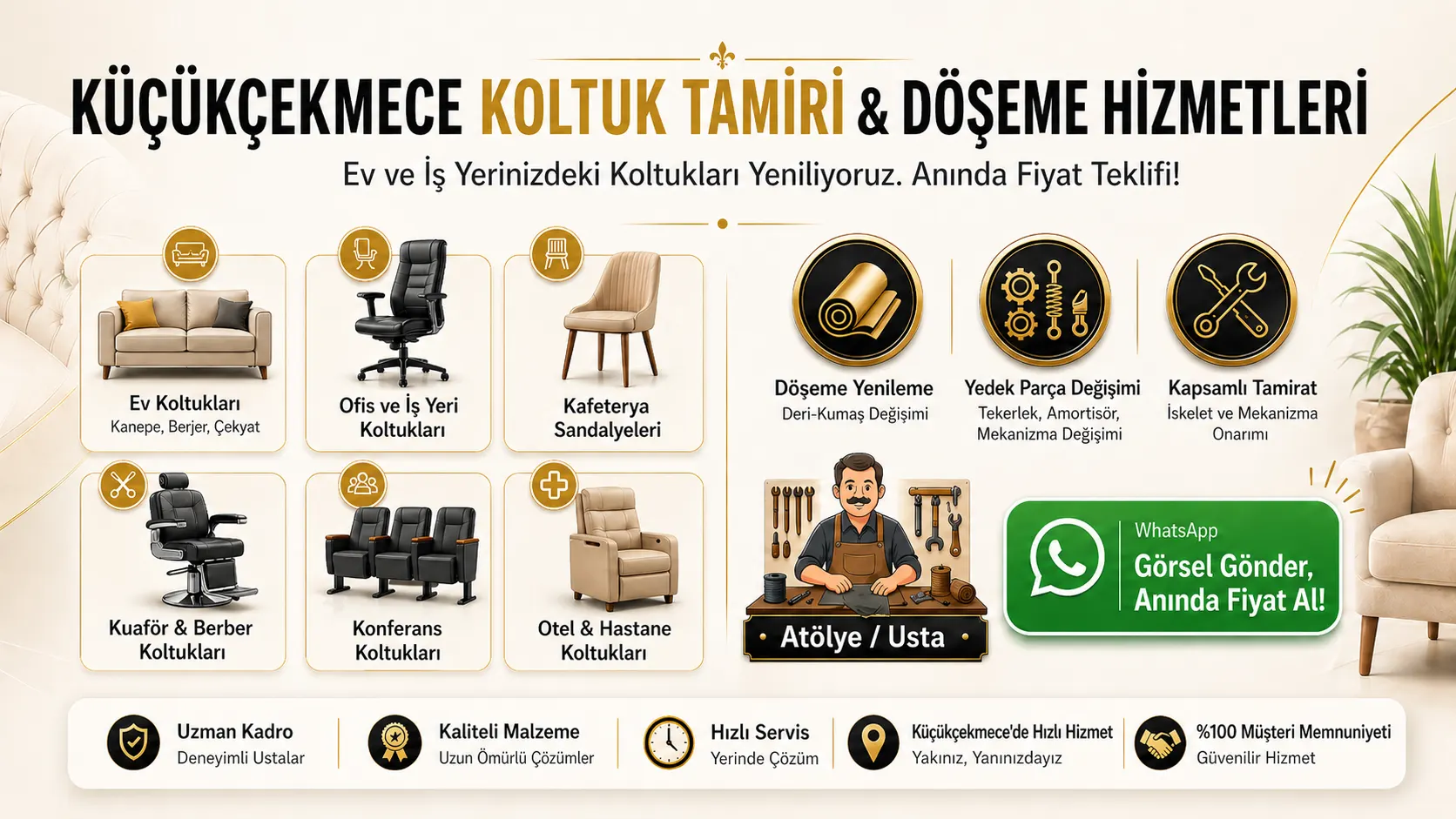 Cennet koltuk tamiri